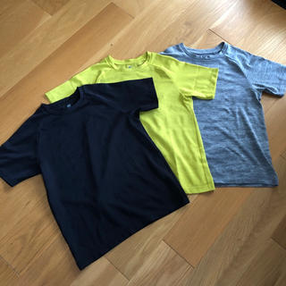 ユニクロ(UNIQLO)のユニクロ ☆ ドライ EX クルーネック Tシャツ 140 3枚セット(Tシャツ/カットソー)