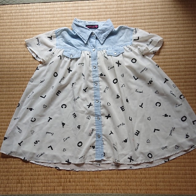 lovetoxic(ラブトキシック)のラブトキシャツブラウス キッズ/ベビー/マタニティのキッズ服女の子用(90cm~)(ブラウス)の商品写真