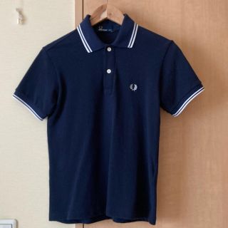 フレッドペリー(FRED PERRY)のフレッドペリー　ポロシャツ　メンズSサイズ　ネイビー(ポロシャツ)