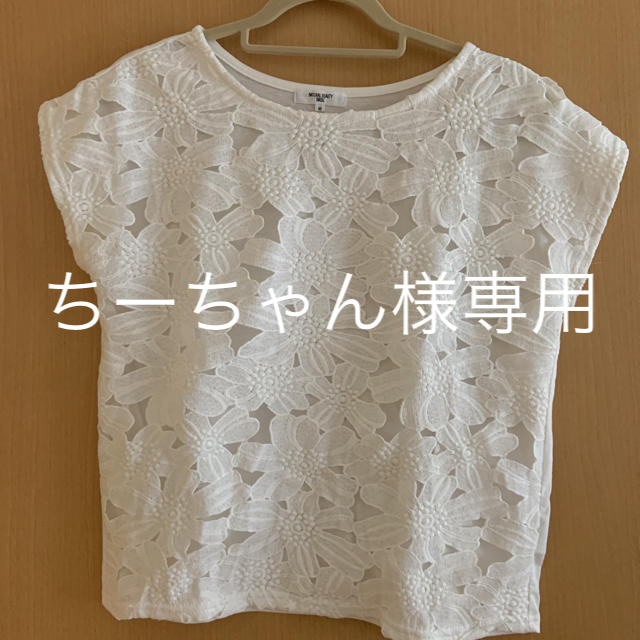 N.Natural beauty basic(エヌナチュラルビューティーベーシック)の花レースのカットソー レディースのトップス(カットソー(半袖/袖なし))の商品写真