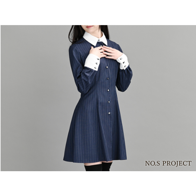 NO.S PROJECT ストライプシャツワンピース ワンピース NO.S PROJECT ストライプシャツワンピース ワンピース