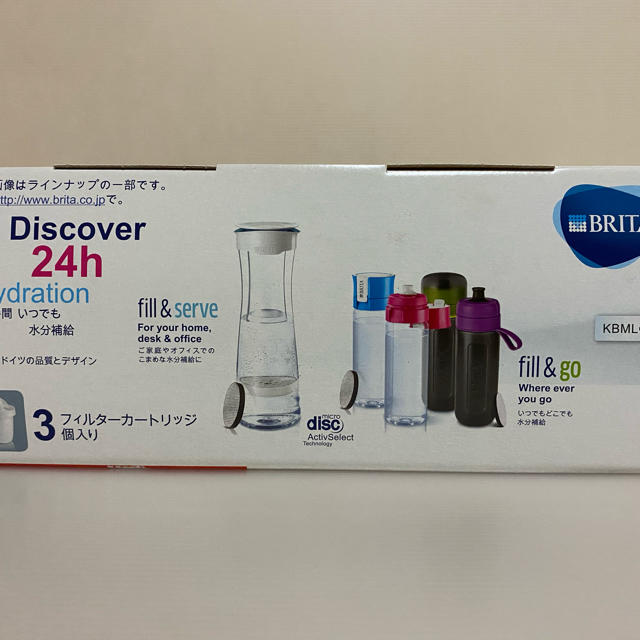 Britax(ブリタックス)のBRITA  浄水器　2.4L カートリッジ　３個付　 インテリア/住まい/日用品のキッチン/食器(浄水機)の商品写真