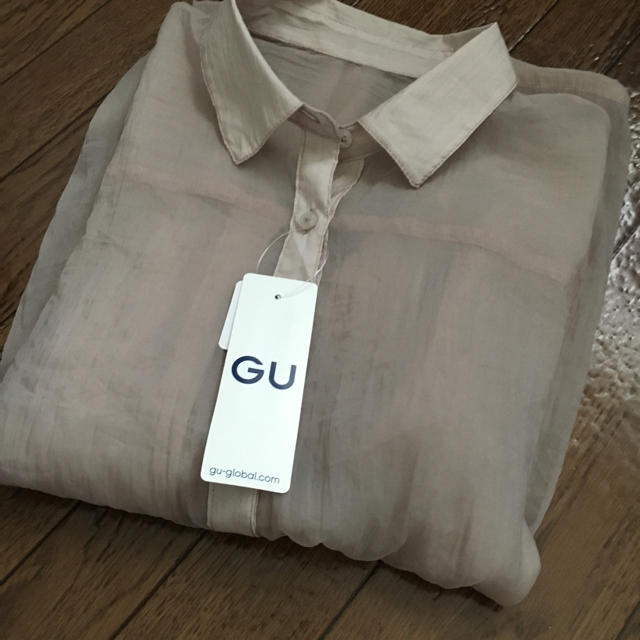 GU(ジーユー)の【GU】シアーオーバーシャツ レディースのトップス(シャツ/ブラウス(半袖/袖なし))の商品写真