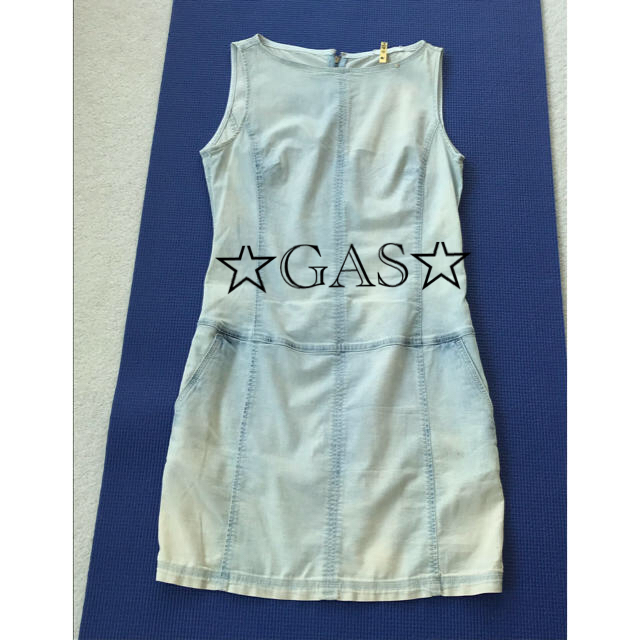 GAS - GAS デニム ワンピースの通販 by cham's shop|ガスならラクマ