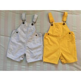 プチバトー(PETIT BATEAU)のプチバトー12m/74cm サロペット2点セット(パンツ)