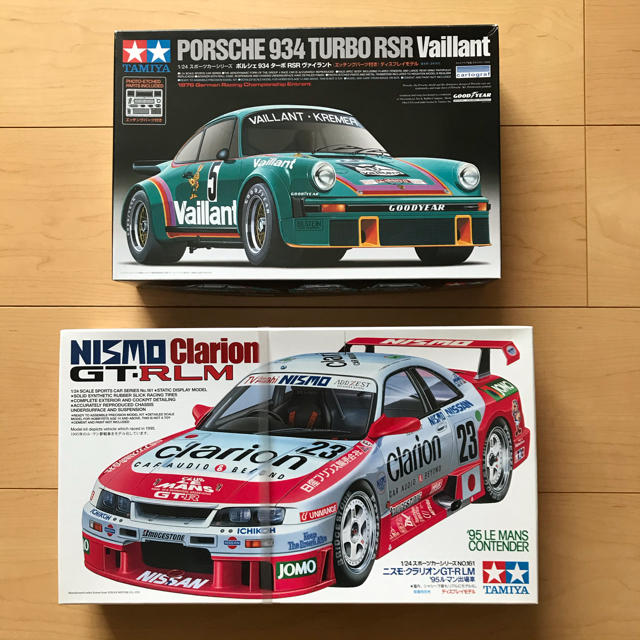 タミヤ 1/24 ポルシェ934 ニスモ・クラリオンGT-R 絶版品　2個セット エンタメ/ホビーのおもちゃ/ぬいぐるみ(模型/プラモデル)の商品写真