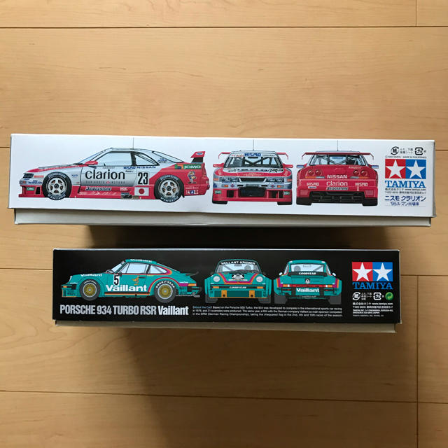 タミヤ 1/24 ポルシェ934 ニスモ・クラリオンGT-R 絶版品　2個セット エンタメ/ホビーのおもちゃ/ぬいぐるみ(模型/プラモデル)の商品写真