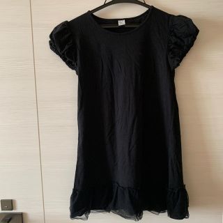 ザラキッズ(ZARA KIDS)のZARA kids 黒ワンピース　11-12(ワンピース)