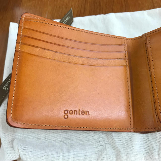 genten - 超美品genten二つ折り財布。の通販 by 紺's shop｜ゲンテンならラクマ