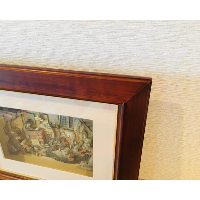 絵画 シャドーボックス 「寺子屋」ANTON PIECK(アントンピーク)の通販 by チャチャ アントンピーク 額縁 フレーム アンティーク