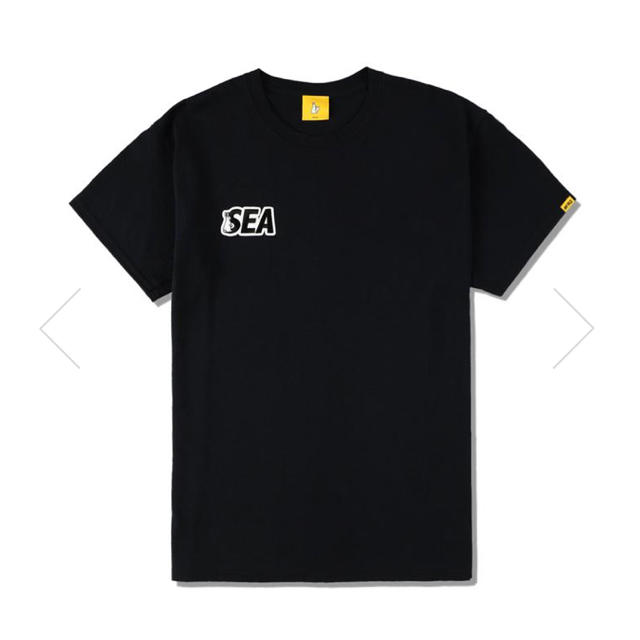 VANQUISH(ヴァンキッシュ)のWIND AND SEA × FR2 Black Patch T-shirt L メンズのトップス(Tシャツ/カットソー(半袖/袖なし))の商品写真