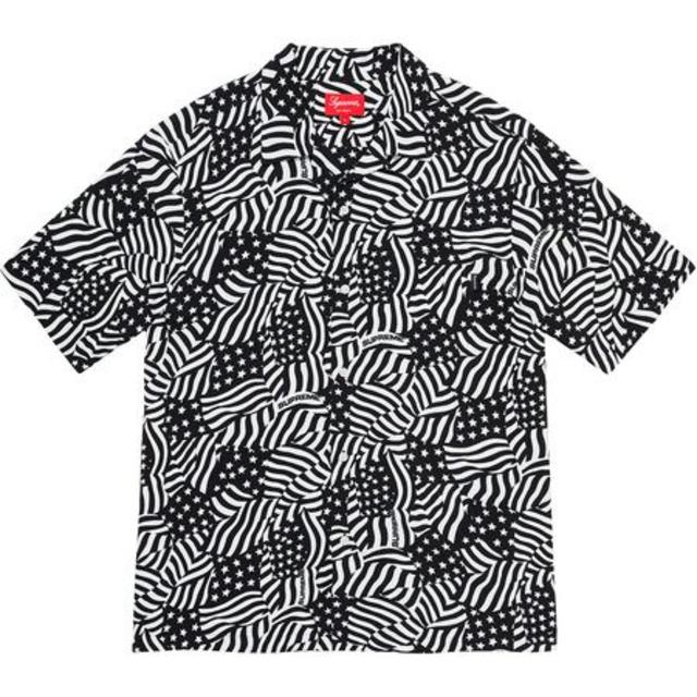 メンズSupreme Flags Rayon S/S Shirt Black S