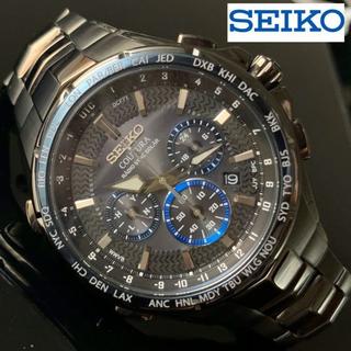 セイコー(SEIKO)のセイコー上級コーチュラ 電波ソーラー SEIKO クロノグラフ メンズ腕時計(腕時計(デジタル))
