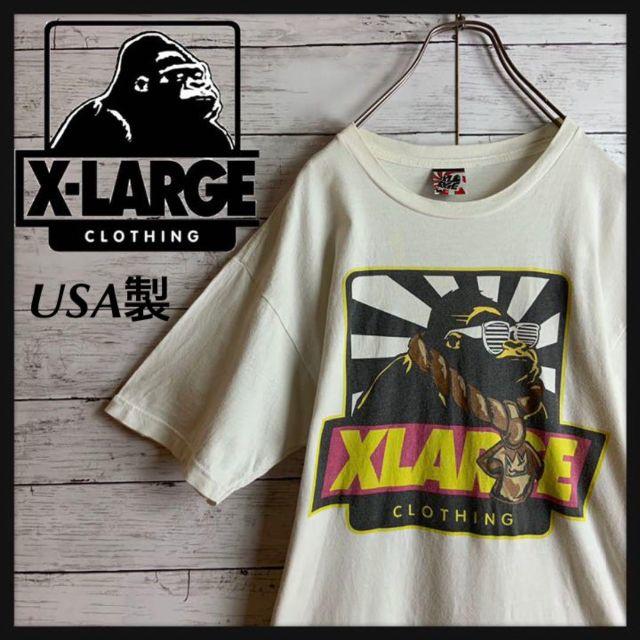 XLARGE(エクストララージ)のUSA製 希少 エクストララージ ビッグロゴゴリラプリント Tシャツ ストリート メンズのトップス(Tシャツ/カットソー(半袖/袖なし))の商品写真