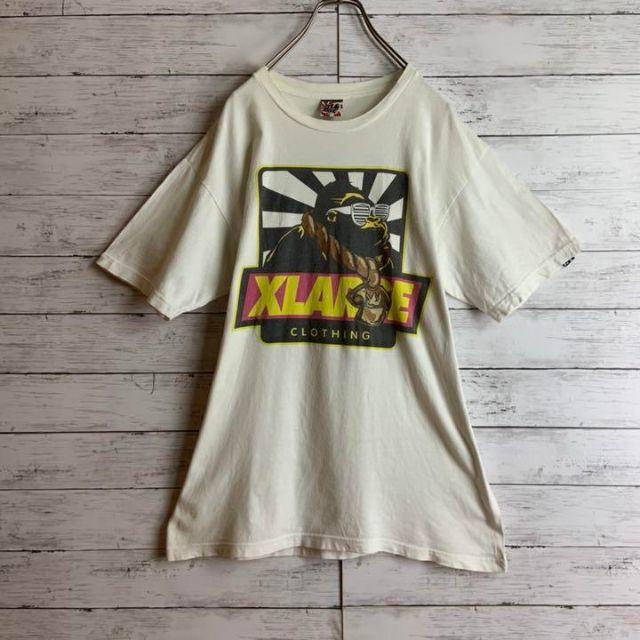 XLARGE(エクストララージ)のUSA製 希少 エクストララージ ビッグロゴゴリラプリント Tシャツ ストリート メンズのトップス(Tシャツ/カットソー(半袖/袖なし))の商品写真