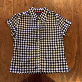 トミーヒルフィガー(TOMMY HILFIGER)のトミーヒルフィガー　半袖　ギンガムチェック　レディース(シャツ/ブラウス(半袖/袖なし))