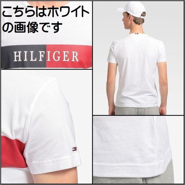 TOMMY HILFIGER(トミーヒルフィガー)の細やかな配色で目を引く立体的なインターシャロゴT　グレー メンズのトップス(Tシャツ/カットソー(半袖/袖なし))の商品写真
