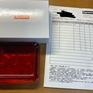 シュプリーム(Supreme)のsupreme Dabossed Glass Ashtray Red(灰皿)