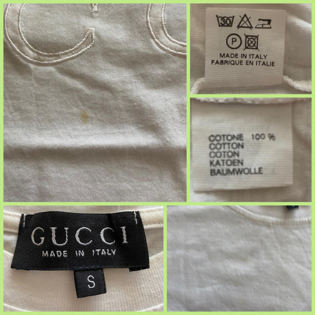 Gucci(グッチ)の.*･ﾟ☆GUCCI Tシャツ　ホワイト　Sサイズ☆ﾟ･*.  メンズのトップス(Tシャツ/カットソー(半袖/袖なし))の商品写真