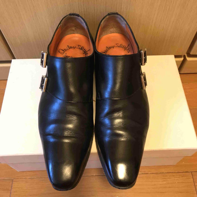 正規別注 SANTONI サントーニ モンクストラップ ドレスシューズ