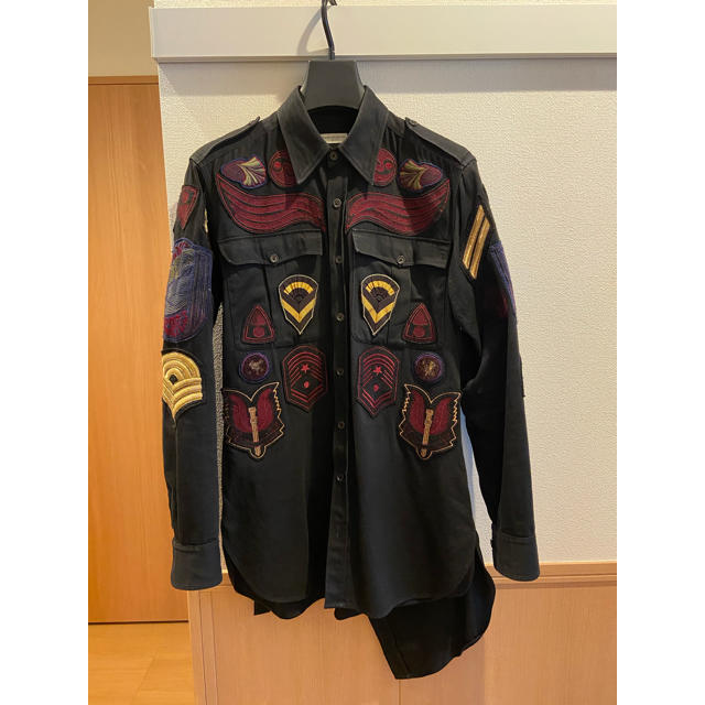 DRIES VAN NOTEN - Dries Van Noten 16aw 刺繍ワッペンシャツの DRIES VAN NOTEN - Dries Van Noten 16aw 刺繍ワッペンシャツの