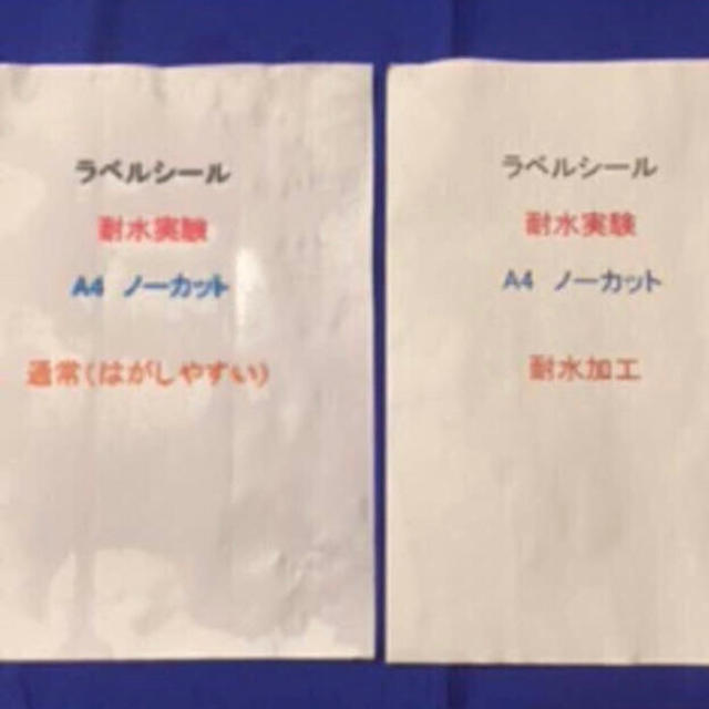 ★雨に強い！  ★100枚 耐水加工 ラベルシール A4 宛名シール インテリア/住まい/日用品のオフィス用品(オフィス用品一般)の商品写真