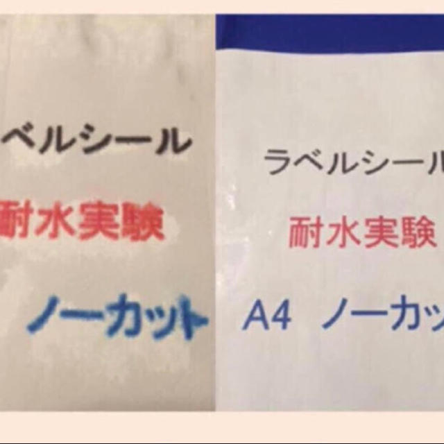 ★雨に強い！  ★100枚 耐水加工 ラベルシール A4 宛名シール インテリア/住まい/日用品のオフィス用品(オフィス用品一般)の商品写真