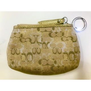 コーチ(COACH)のコーチCoachゴールドモノグラムコインケース美品(コインケース)