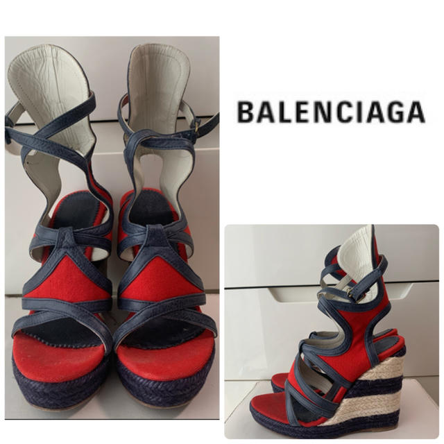 Balenciaga(バレンシアガ)のバレンシアガ　マリンキャンバス　デザイン　サンダル レディースの靴/シューズ(サンダル)の商品写真