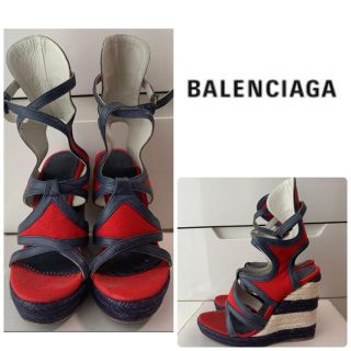 バレンシアガ(Balenciaga)のバレンシアガ　マリンキャンバス　デザイン　サンダル(サンダル)