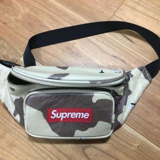 シュプリーム(Supreme)の17SS SUPREME  leather waist bag Camo(ウエストポーチ)