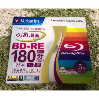 ミツビシケミカル(三菱ケミカル)の三菱ケミカルメディア Blu-ray Verbatim くり返し録画用 5枚入(その他)