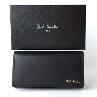 ポールスミス(Paul Smith)のポールスミス キーケース カラーバンド ブラック 黒 新品(キーケース)