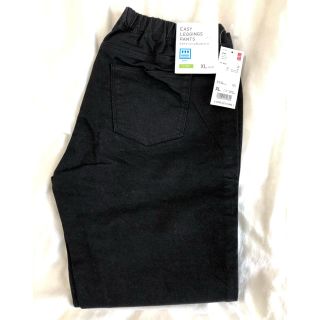 ユニクロ(UNIQLO)のユニクロ クロップドパンツ 黒XL 夏物 レギンス(クロップドパンツ)