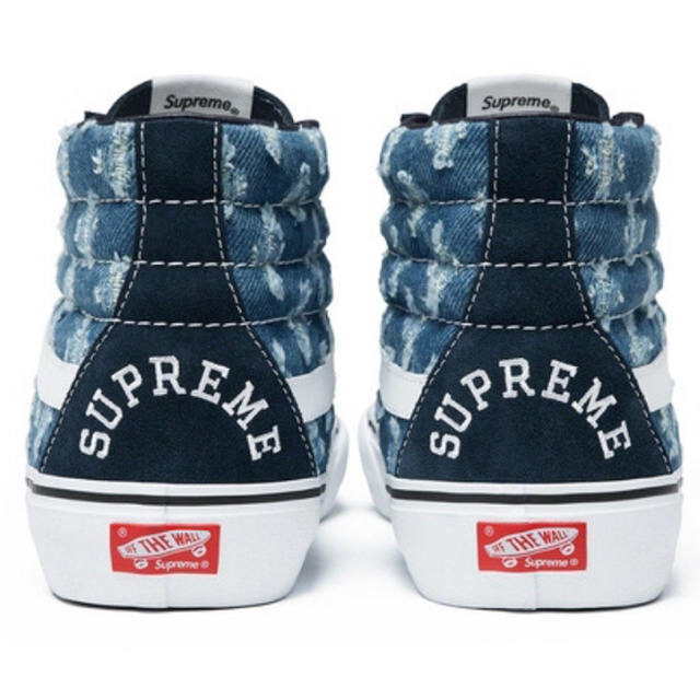 Supreme(シュプリーム)のSupreme Vans Hole Punch Denim Sk8-Hi 9.5 メンズの靴/シューズ(スニーカー)の商品写真