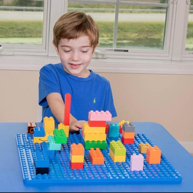 Lego(レゴ)の新品　LEGOデュプロ　基礎板　互換品　ブルー　裏面使用可 キッズ/ベビー/マタニティのおもちゃ(積み木/ブロック)の商品写真