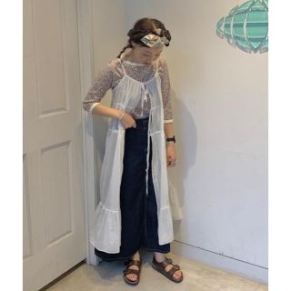 ポイント5倍 BEAMS BOY ヴィンテージ レース キャミソール ワンピース