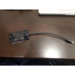 Mini DisplayPort to DVI/HDMI/VGA変換アダプタ(PC周辺機器)