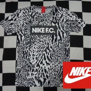 ナイキ(NIKE)の【ナイキNIKE FC】白黒ヒョウ柄半袖TシャツSユニフォーム(Tシャツ/カットソー(半袖/袖なし))