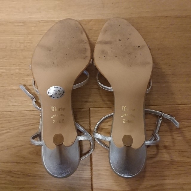 ヒールサンダル シルバー レディースの靴/シューズ(サンダル)の商品写真