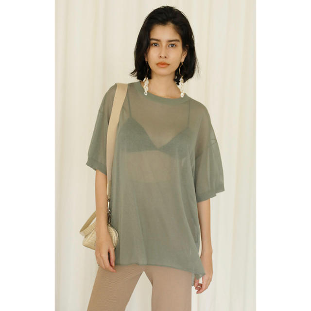 searoomlynn SHEERニットLOOSE Tシャツ