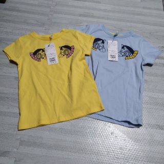 ラーゴム(LAGOM)の新品タグ付き☆SM2ラーゴム しまうまプリントTシャツ おそろ ２枚セット(Tシャツ/カットソー)