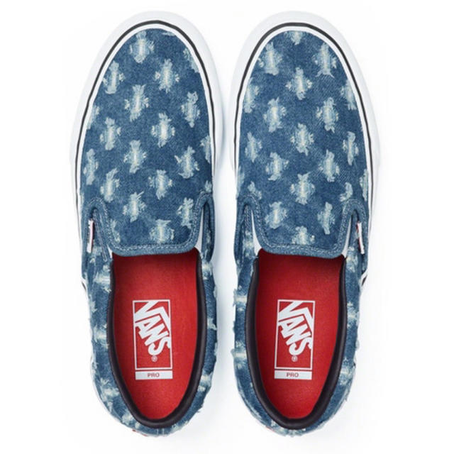 Supreme(シュプリーム)のSupreme Vans Hole Punch Denim Slip-On メンズの靴/シューズ(スニーカー)の商品写真