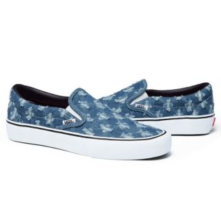 シュプリーム(Supreme)のSupreme Vans Hole Punch Denim Slip-On(スニーカー)