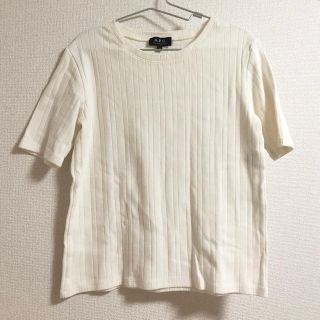 アーペーセー(A.P.C)のAPCの白トップス(カットソー(半袖/袖なし))