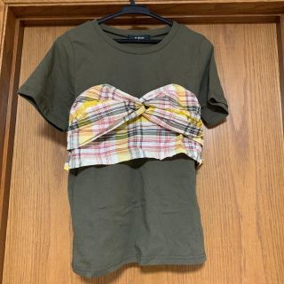 ダブルクローゼット(w closet)のw closet ビスチェドッキングTシャツ(Tシャツ(半袖/袖なし))