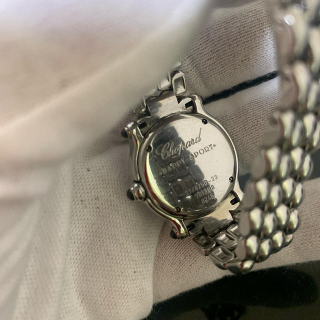 Chopard(ショパール)のショパール　ハッピースポーツ　ダイヤ5P ピンクシェル レディースのファッション小物(腕時計)の商品写真