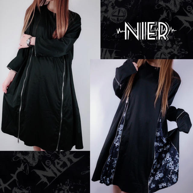 NieR 5ZIP PULLOVER【袖口切替付き】HEART BEAT