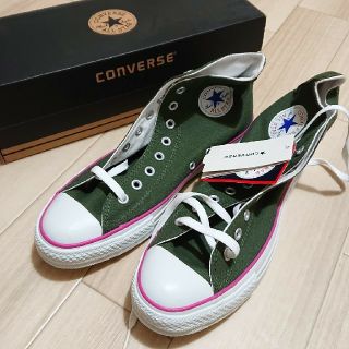 コンバース(CONVERSE)の新品／コンバース オールスター ハイカットスニーカーグリーン 27.5(スニーカー)