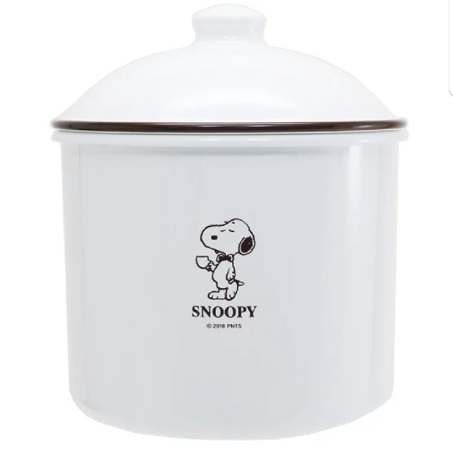 SNOOPY(スヌーピー)のスヌーピー　新品　ラウンドストッカー インテリア/住まい/日用品のキッチン/食器(容器)の商品写真